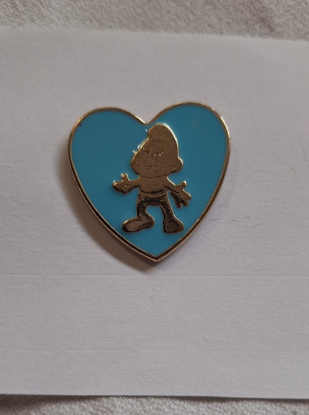 2016 Gold Heart Papa Smurf- Movie The Smurfs Lost Village- Push Pin